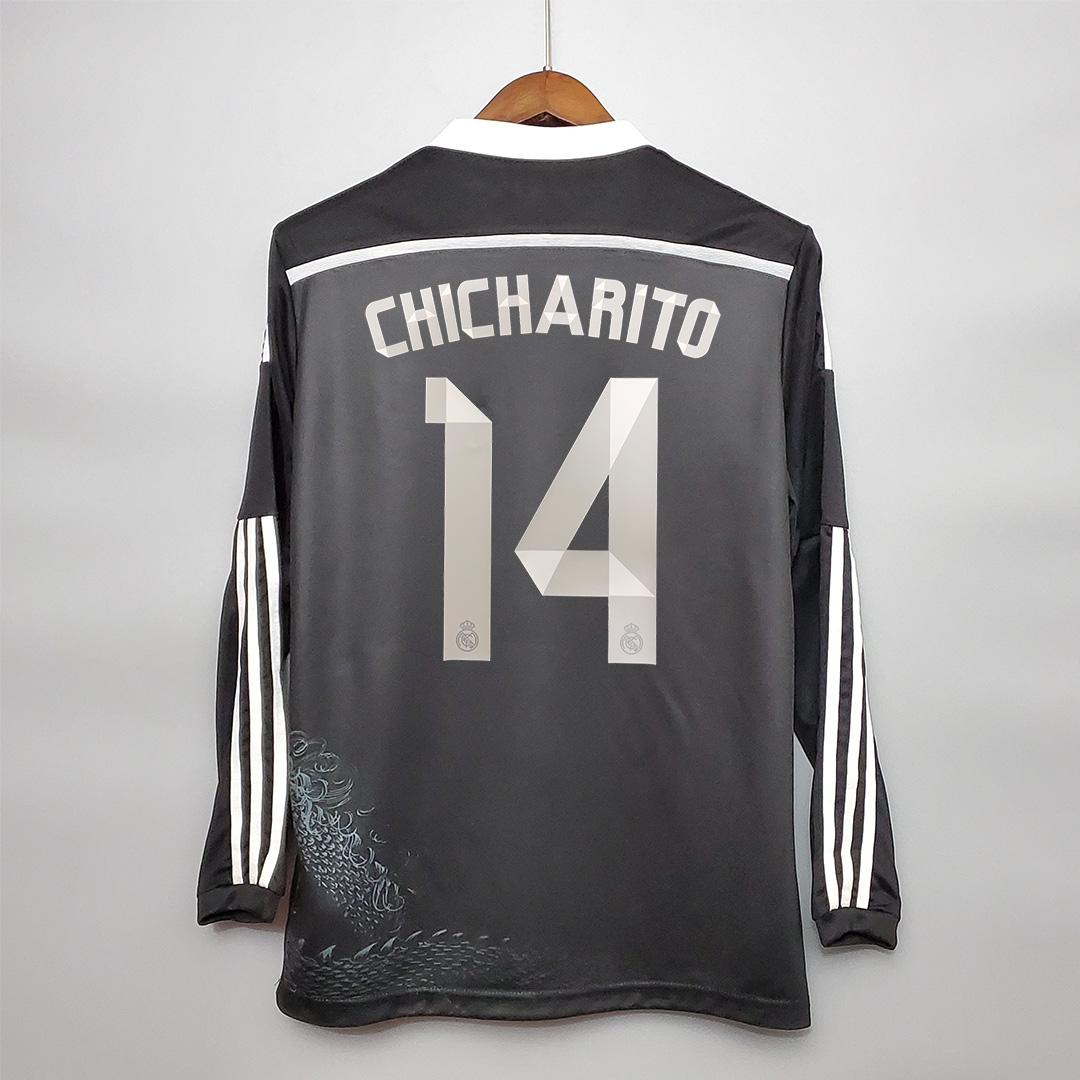 Real Madrid Retro 14-15 Third Away Long Sleeve Jersey - ManixJersey