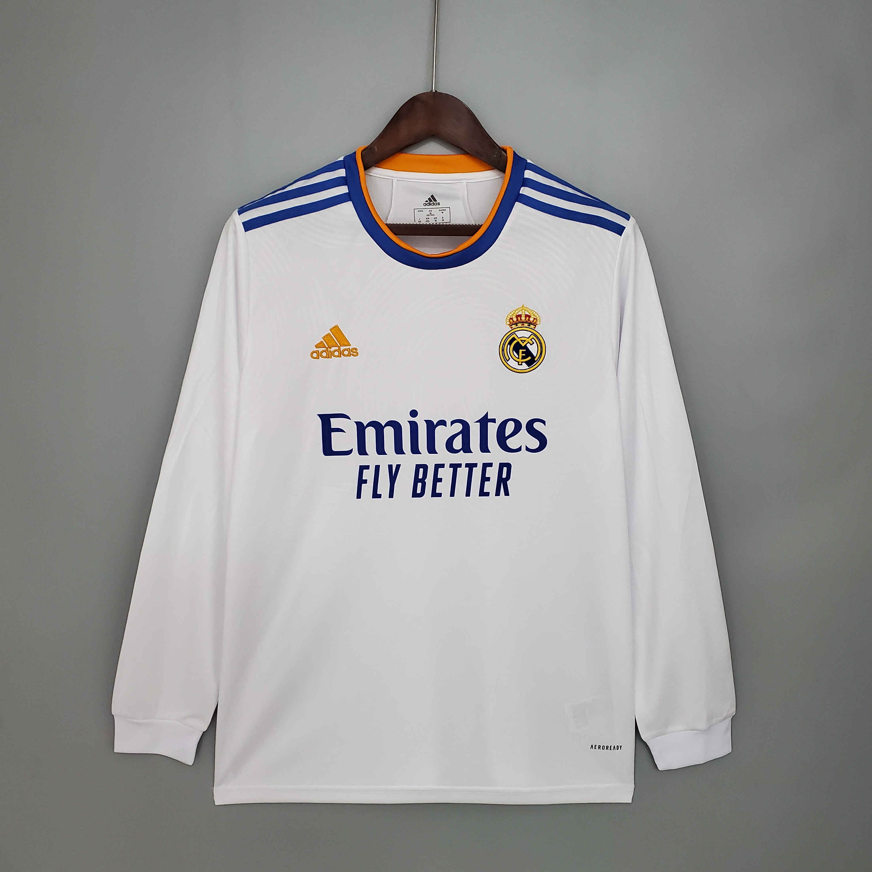 Real Madrid Retro 21-22 Home Long Sleeve Jersey - ManixJersey