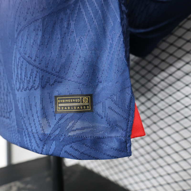 23-24 Paris Saint-Germain PSG Home Long Sleeve Jersey - Player Version - ManixJersey