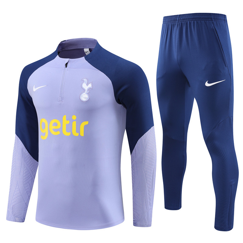 Tottenham Hotspur 23-24 Kids Long Sleeve Training Set Set Purple - ManixJersey