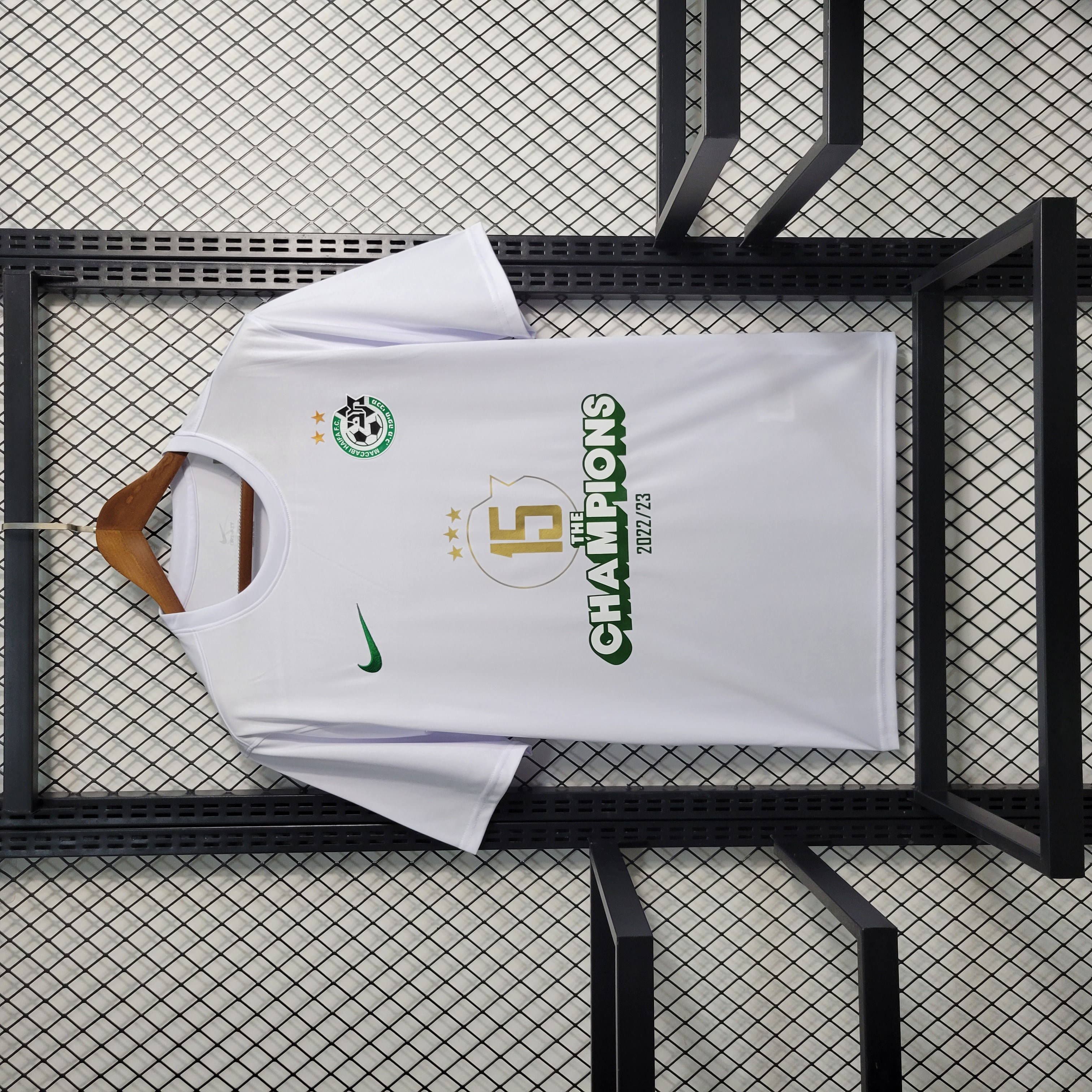 23-24 Maccabi White Champions Jersey - ManixJersey
