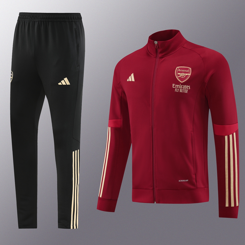Arsenal 23-24 Jacket Training Tracksuit - Deep Red - ManixJersey