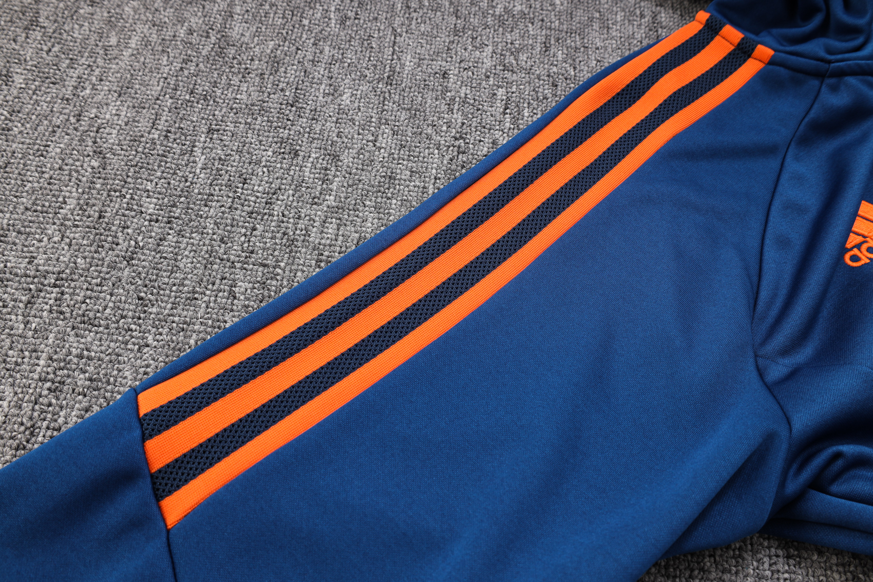 Manchester United 23-24 Hoodie Jacket Training Tracksuit -Blue - ManixJersey