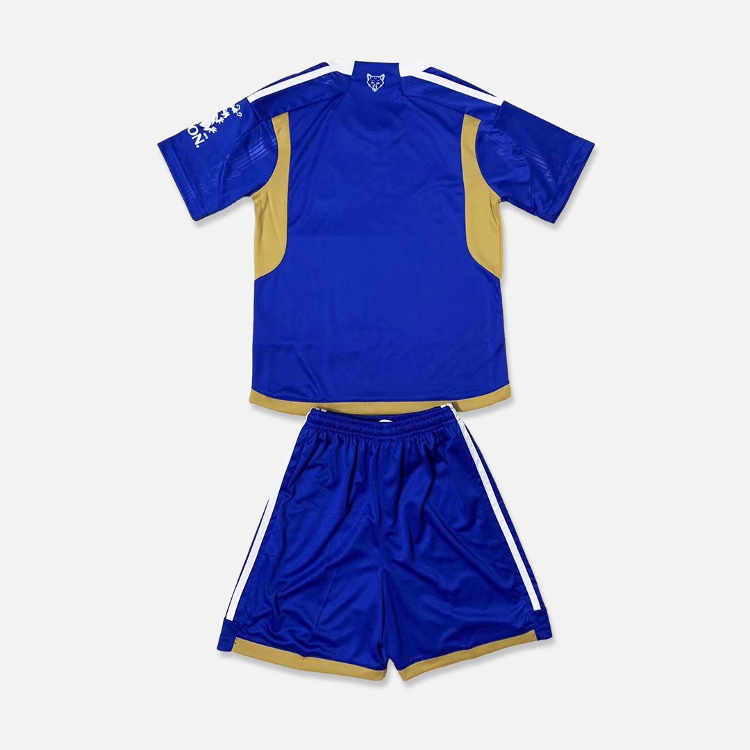 Leicester City 23-24 Home Stadium Men's Adult Jersey Set - Fans Version - ManixJersey