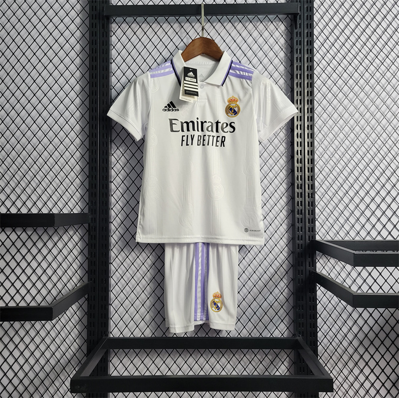 Real Madrid 22-23 Home Kids Kit - ManixJersey