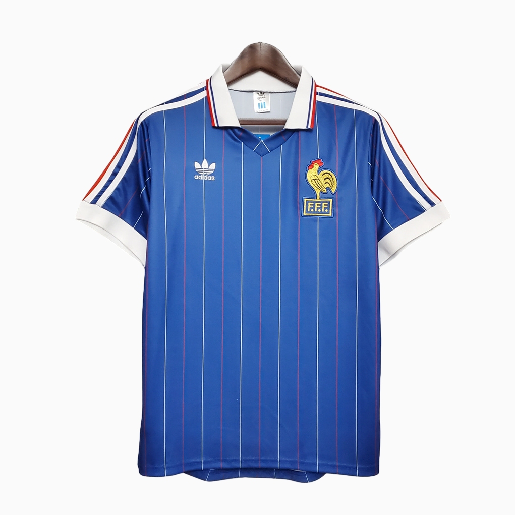 Retro France 1982 Home Stadium Jersey - ManixJersey