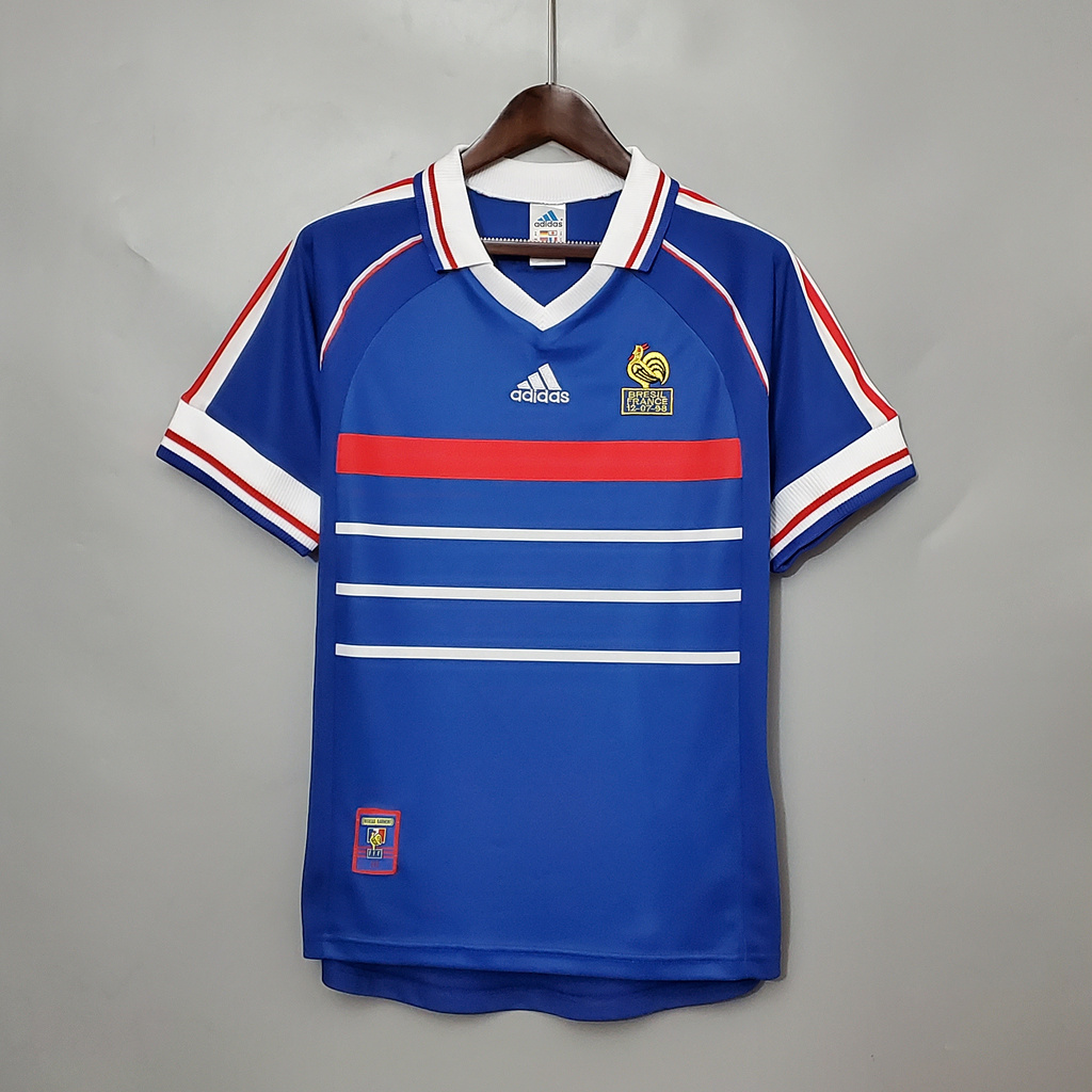France Retro 1998 Home Jersey - ManixJersey