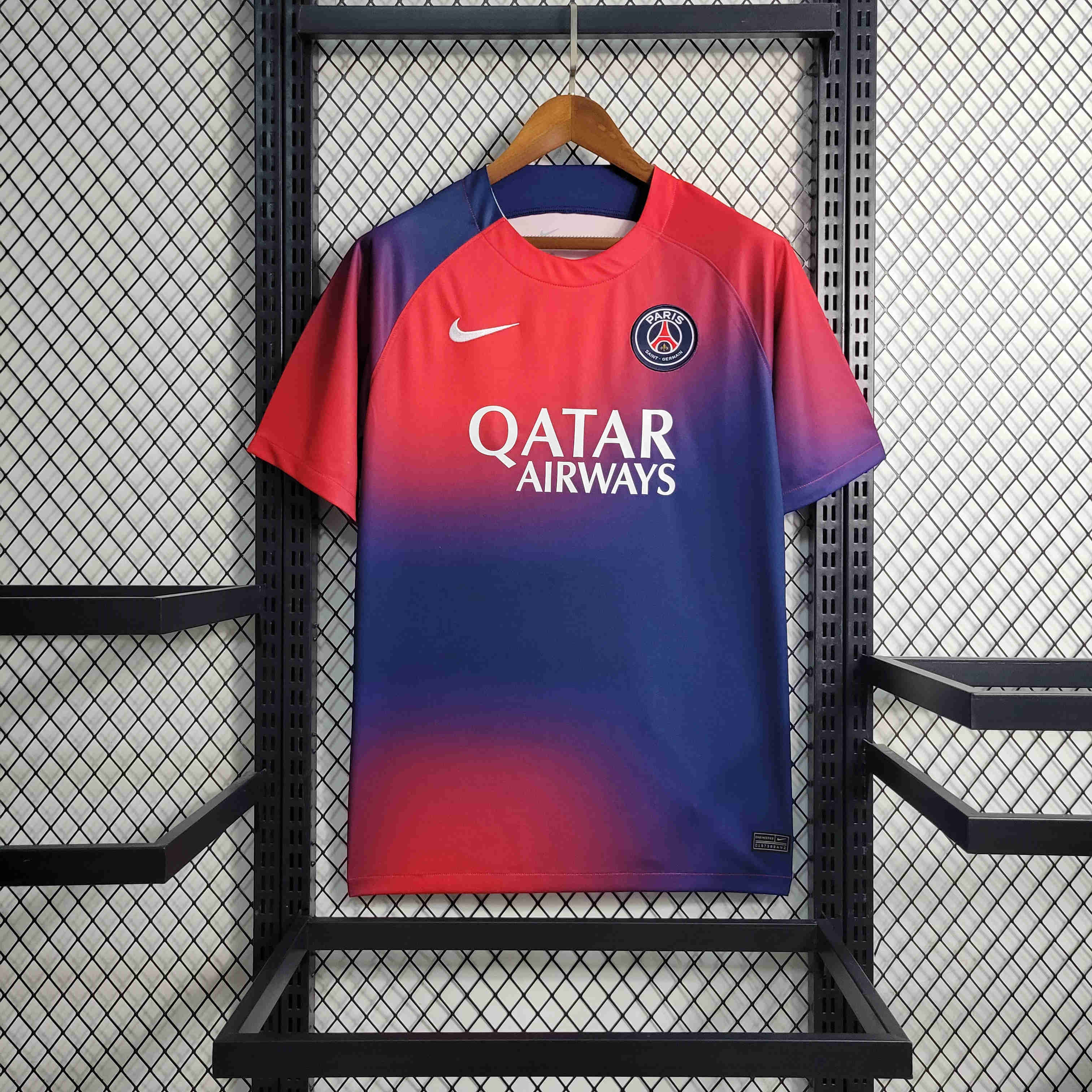 23/24 Paris Saint-Germain PSG Red and Blue Training Jersey - Fans Version - ManixJersey