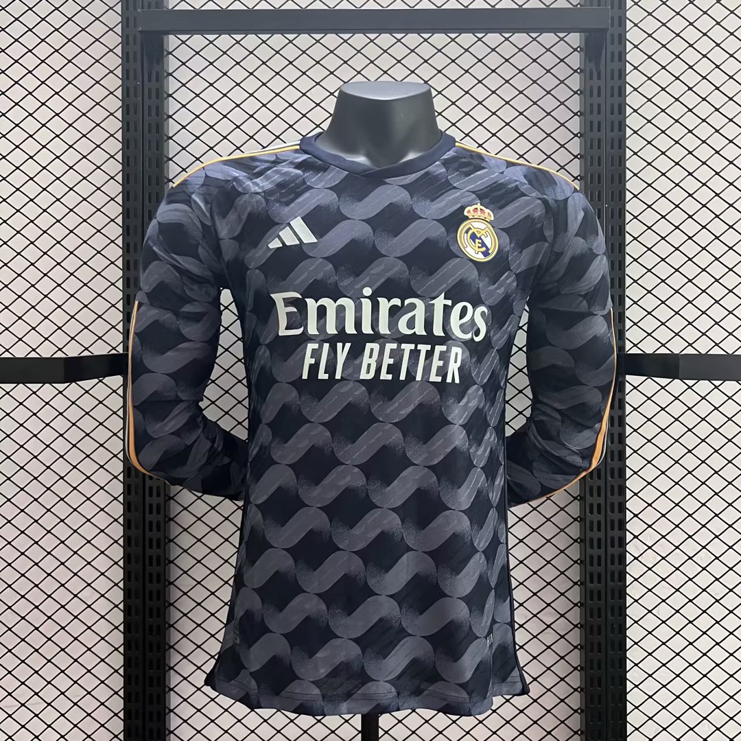 Real Madrid 23-24 Away Long Sleeve Jersey - Player Version - ManixJersey