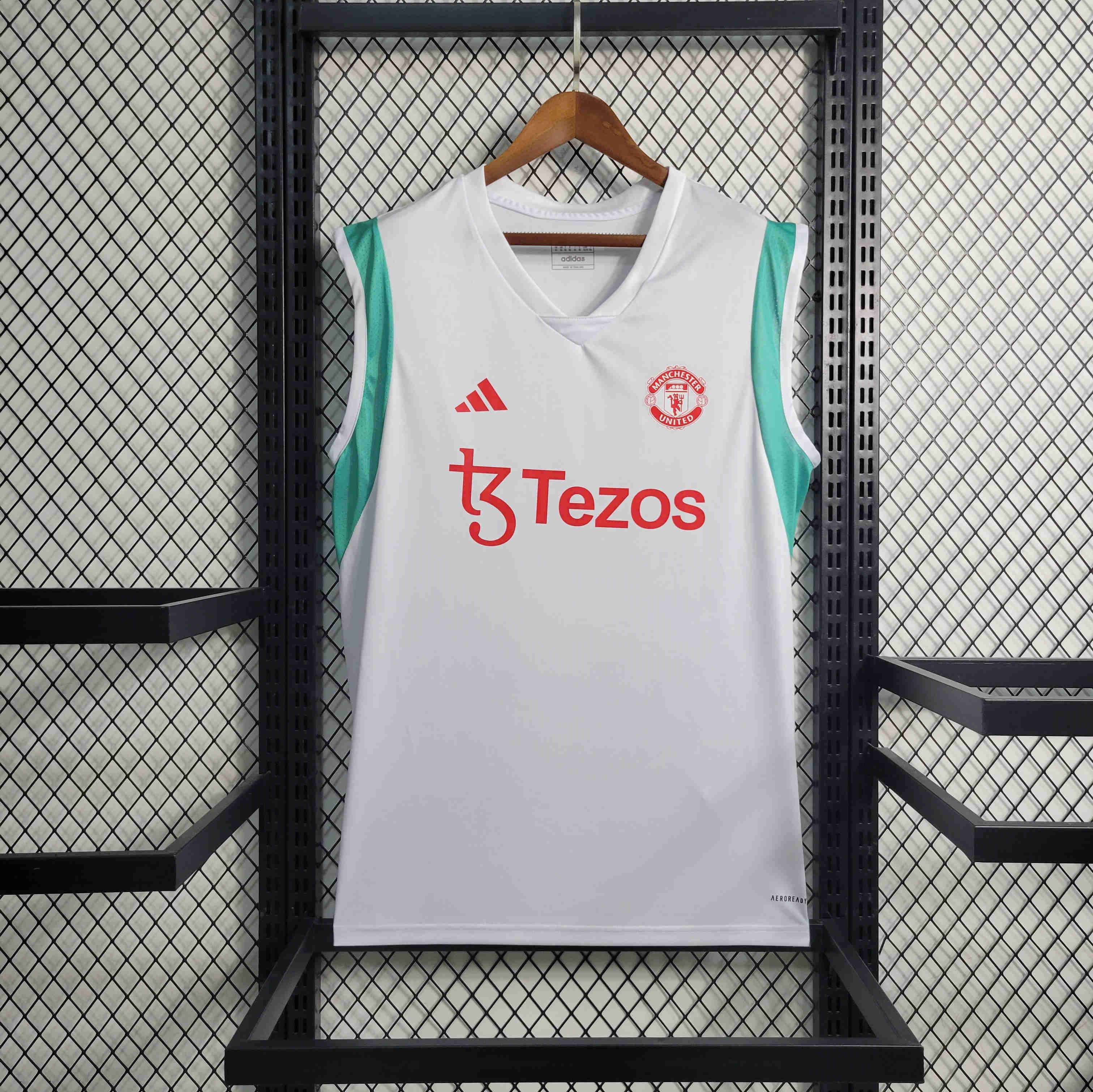 Manchester United 23-24 White Training Vest Size S-XXL - ManixJersey