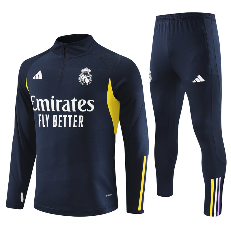 Real Madrid 23-24 Long Sleeve Training Set -Royal Blue - ManixJersey