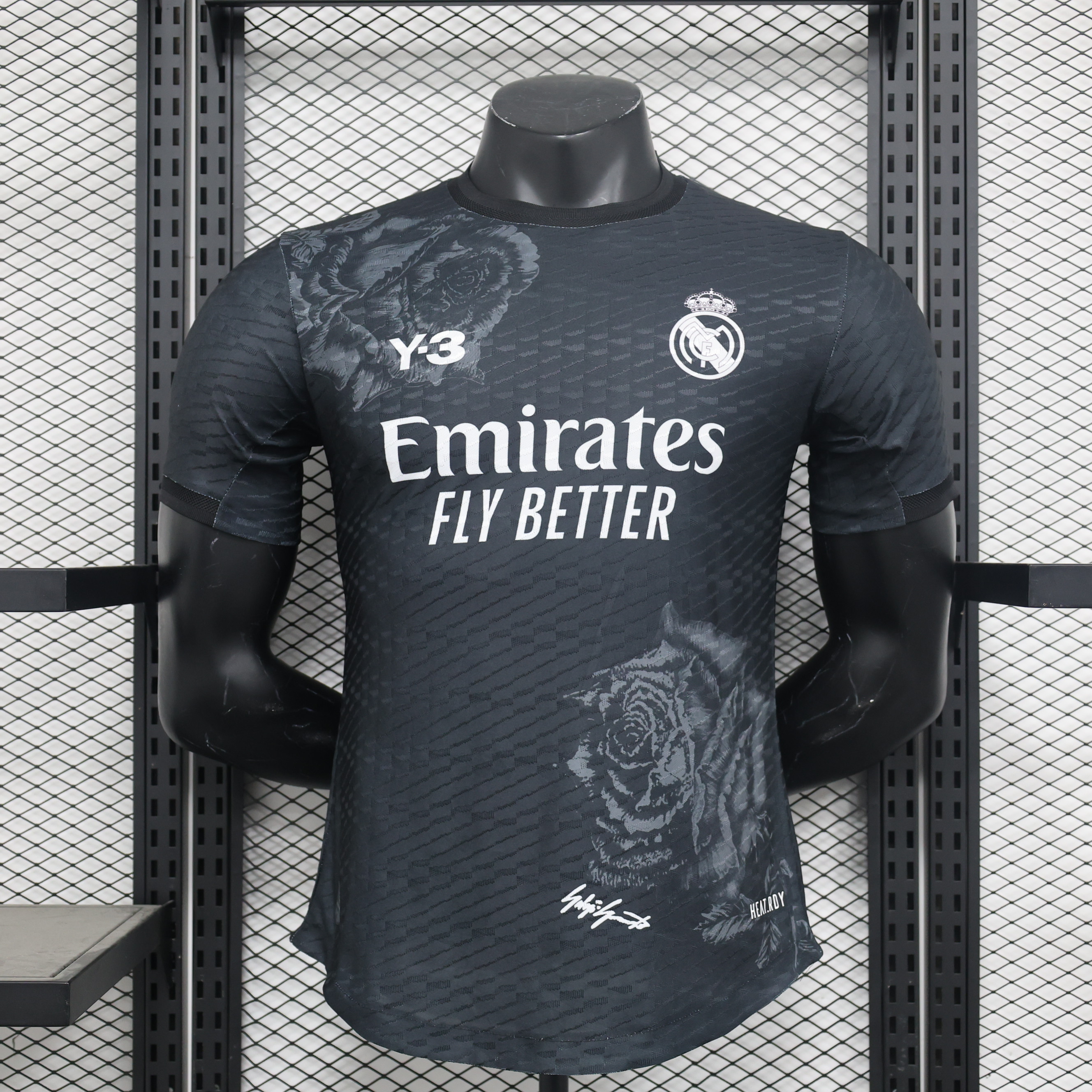 Real Madrid 23-24 Y3 Black Special Edition Jersey - Player Version - ManixJersey