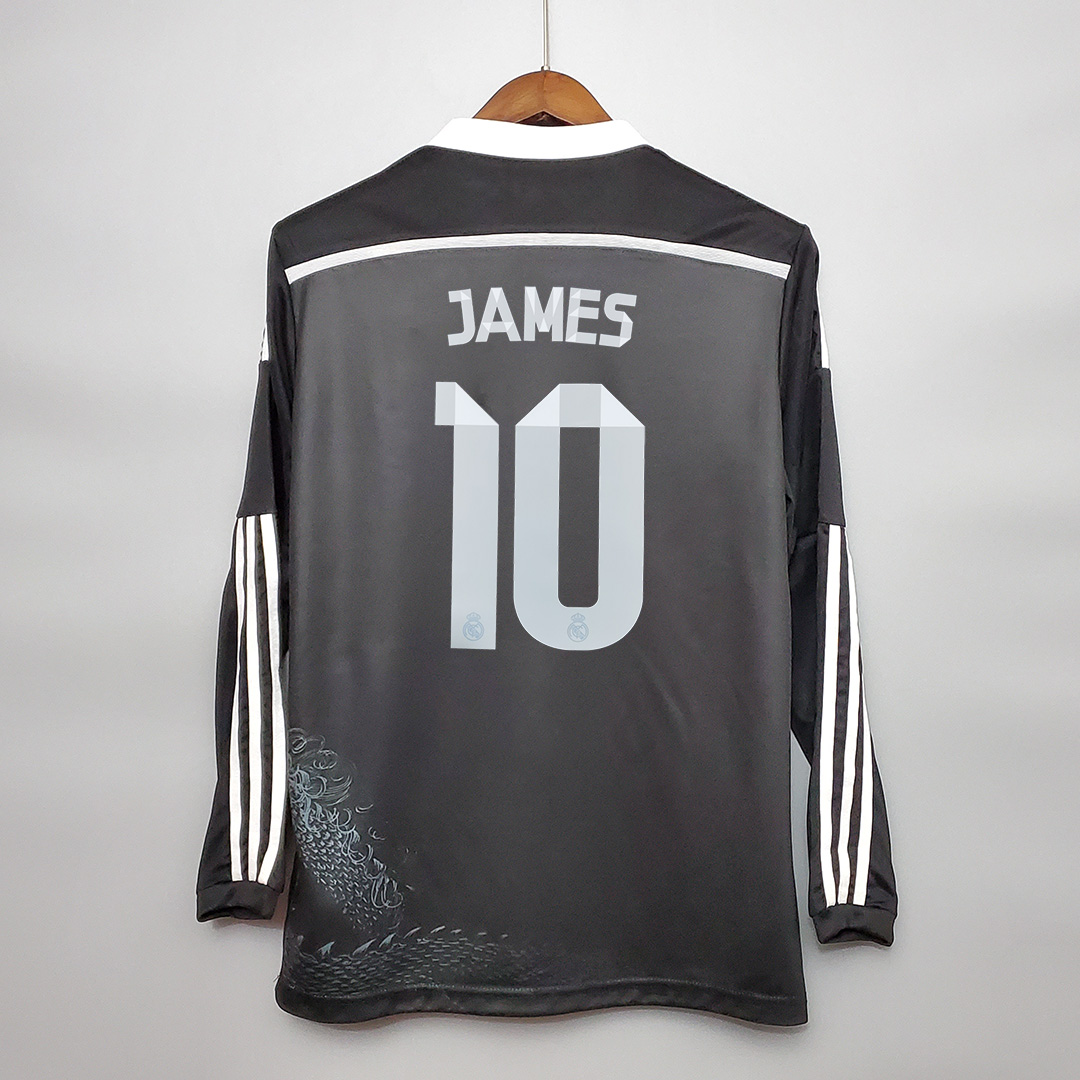 Real Madrid Retro 14-15 Third Away Long Sleeve Jersey - ManixJersey