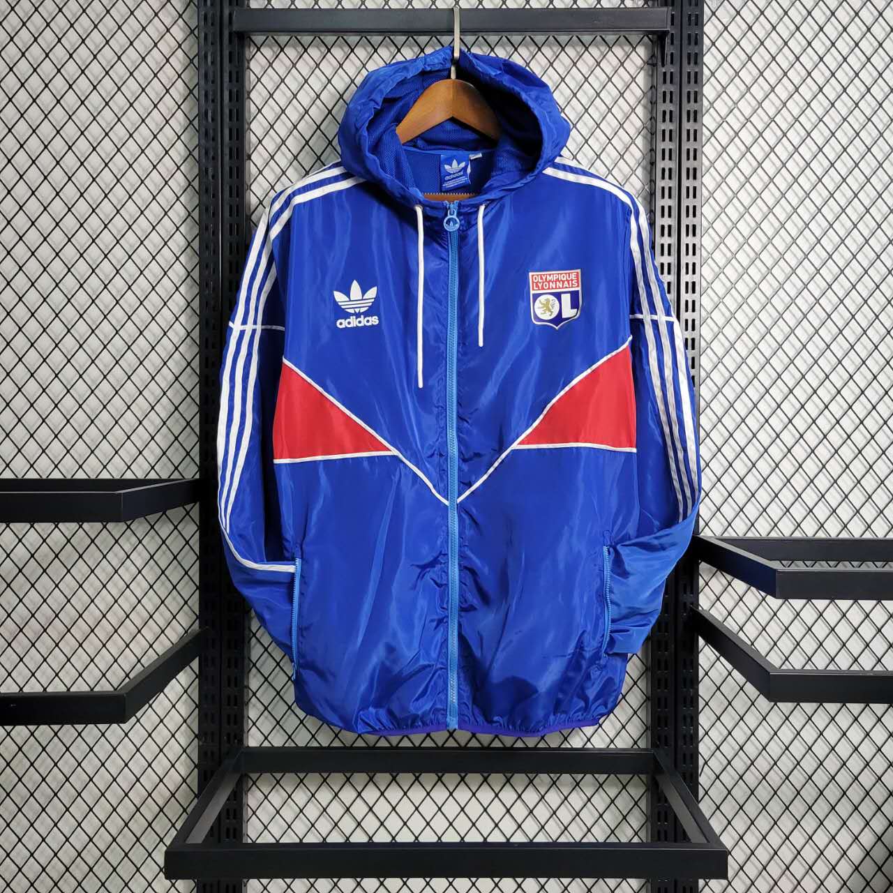 Lyon 23-24 Blue Player Windbreaker - ManixJersey