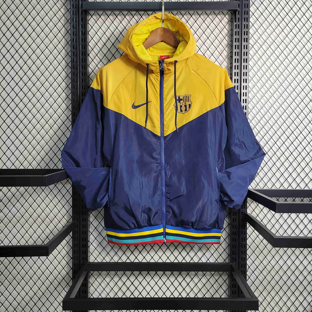 B.A.R.S.A 23-24 Red Royal Blue Yellow PlayerWindbreaker - ManixJersey