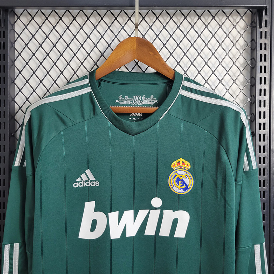 Real Madrid Retro 12-13 Third Away Long Sleeve Jersey - ManixJersey