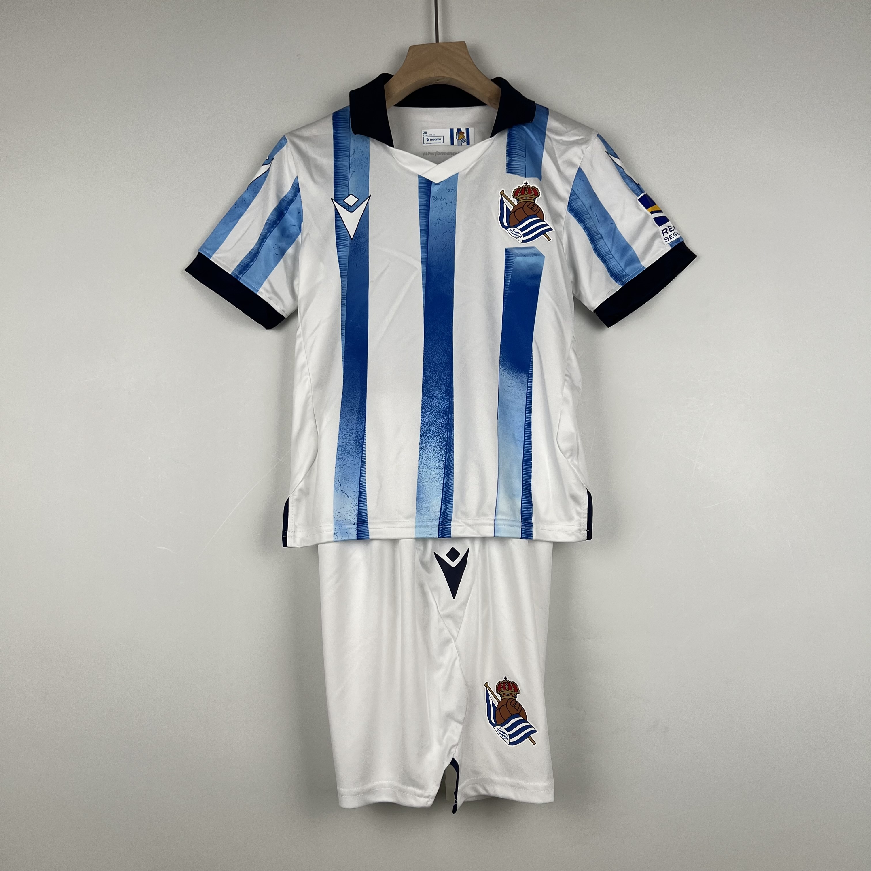 Real Sociedad 23-24 Home Stadium Kids Kit - ManixJersey