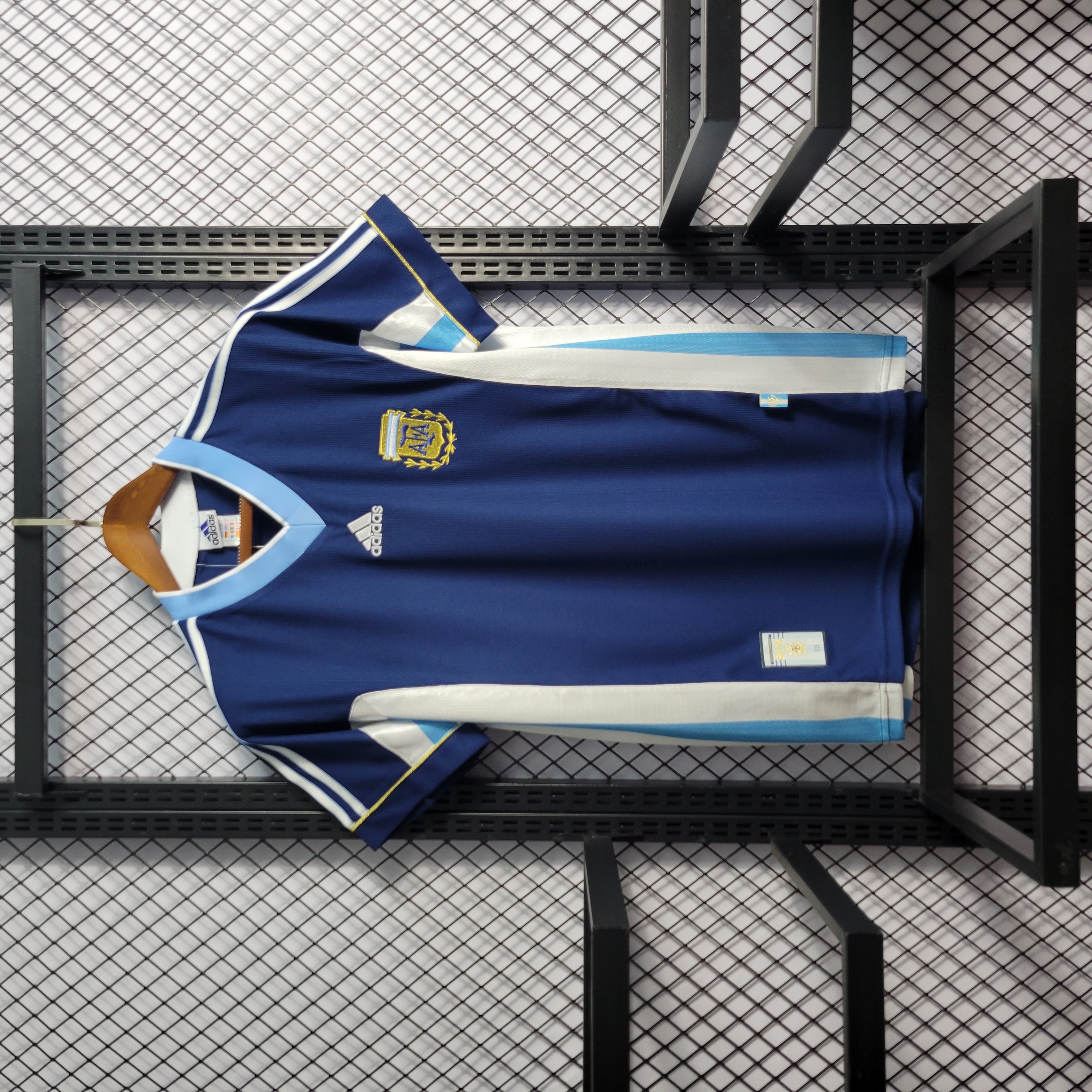 Retro Argentina 1998 Away Stadium Jersey - ManixJersey