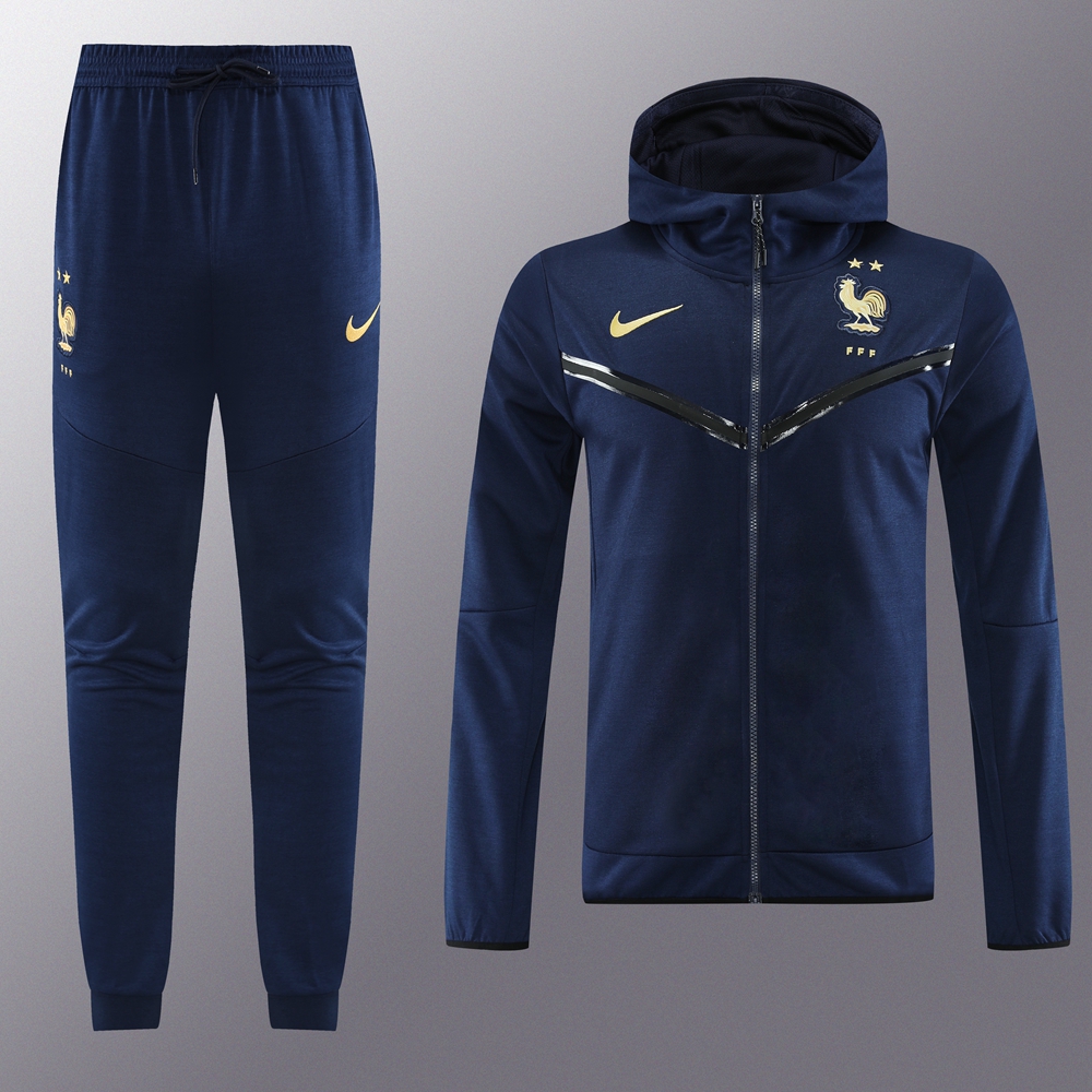 France 23-24 Jacket Training Tracksuit -Treasure Blue - ManixJersey