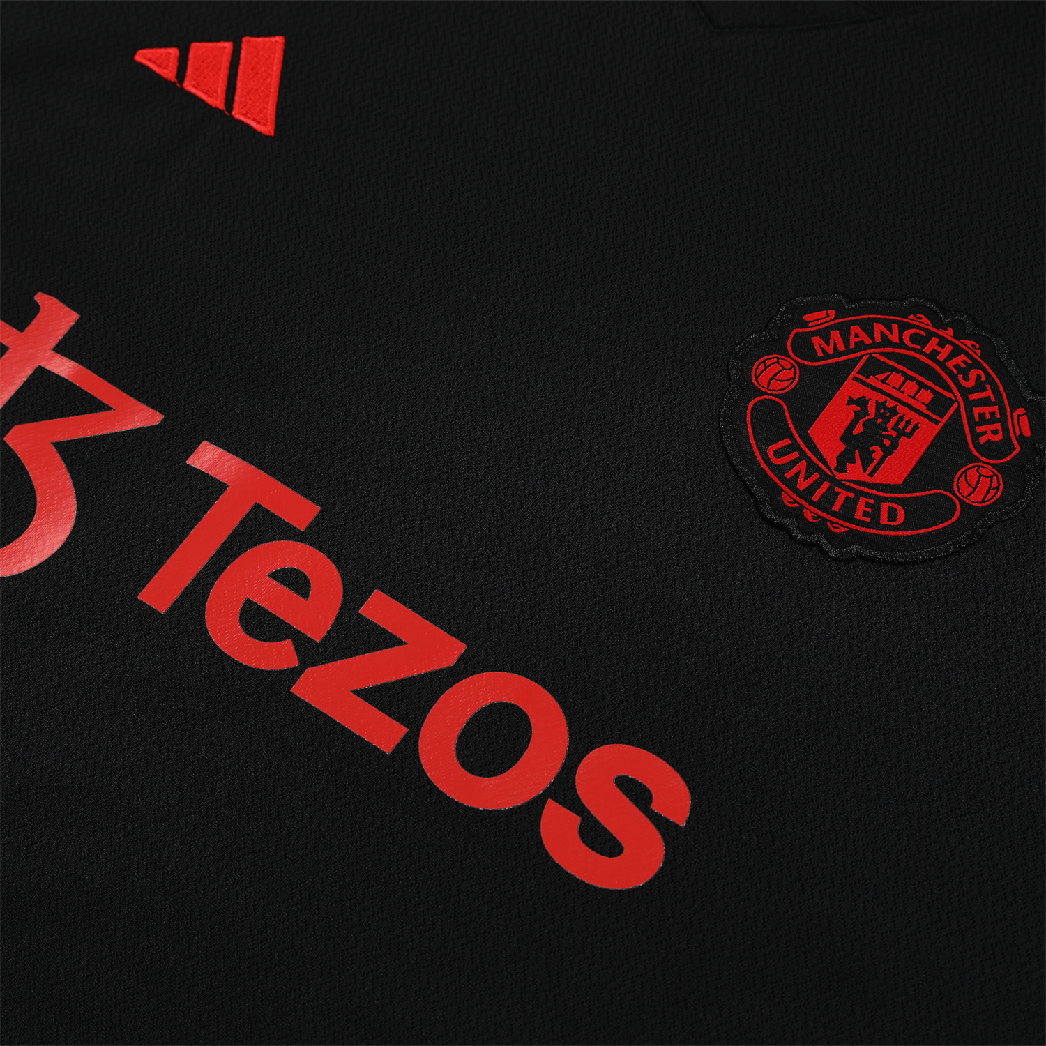 Manchester United 23-24 Black Player Vest Training Set - ManixJersey