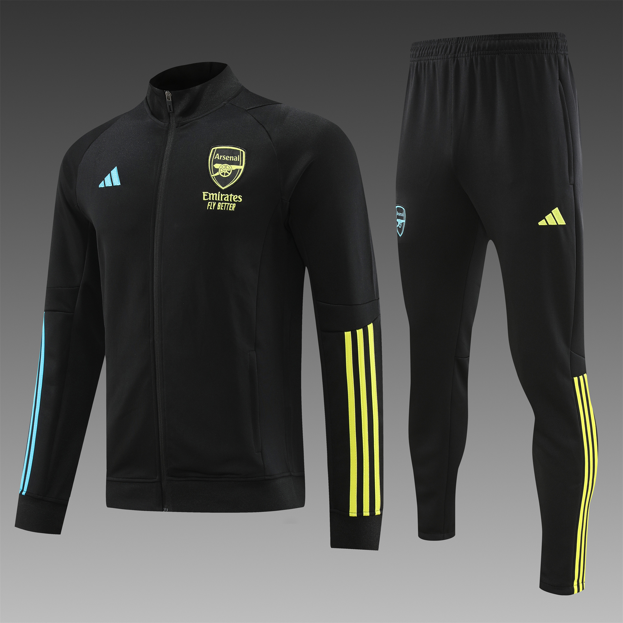 Arsenal 23-24 Jacket Training Tracksuit Black - ManixJersey