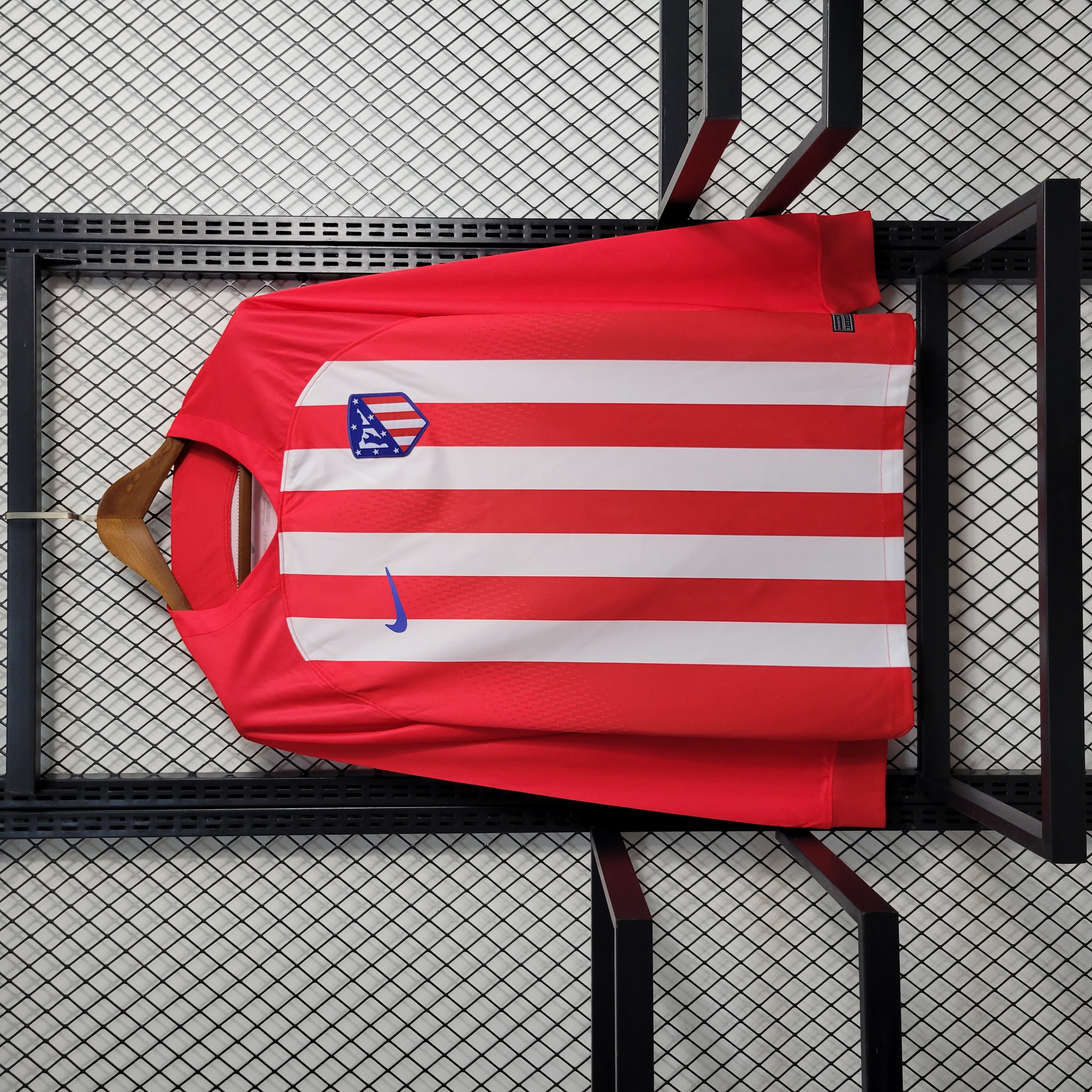 23/24 Atletico Madrid Home Long Sleeve Fans Jersey - ManixJersey