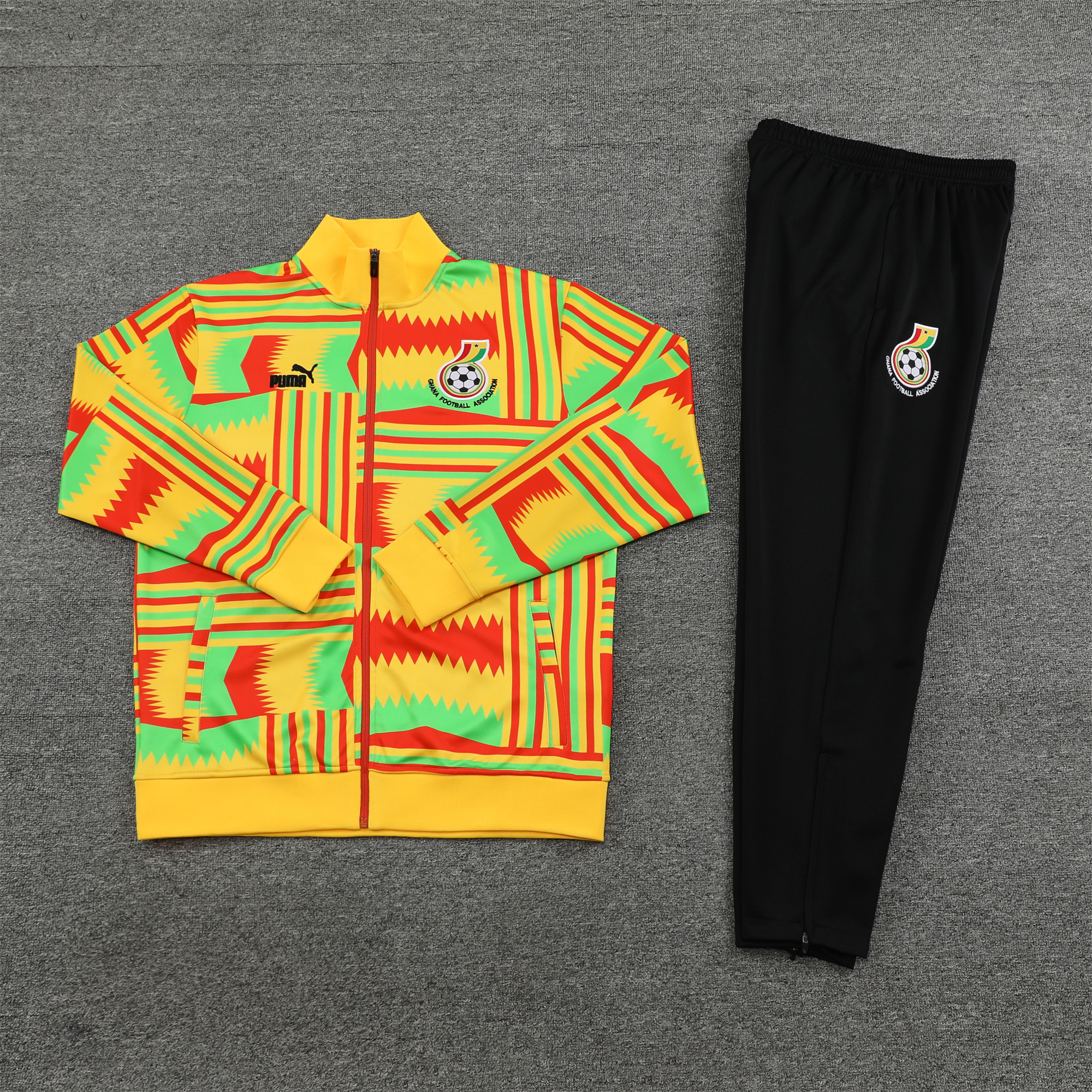 Ghana 23-24 Jacket Training Tracksuit - Yellow - ManixJersey