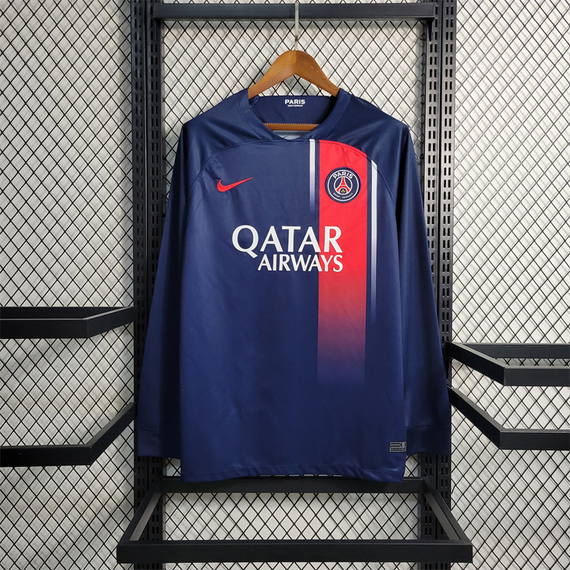 Paris Saint Germain PSG 23-24 Home Long sleeve Jersey - Fans Version - ManixJersey