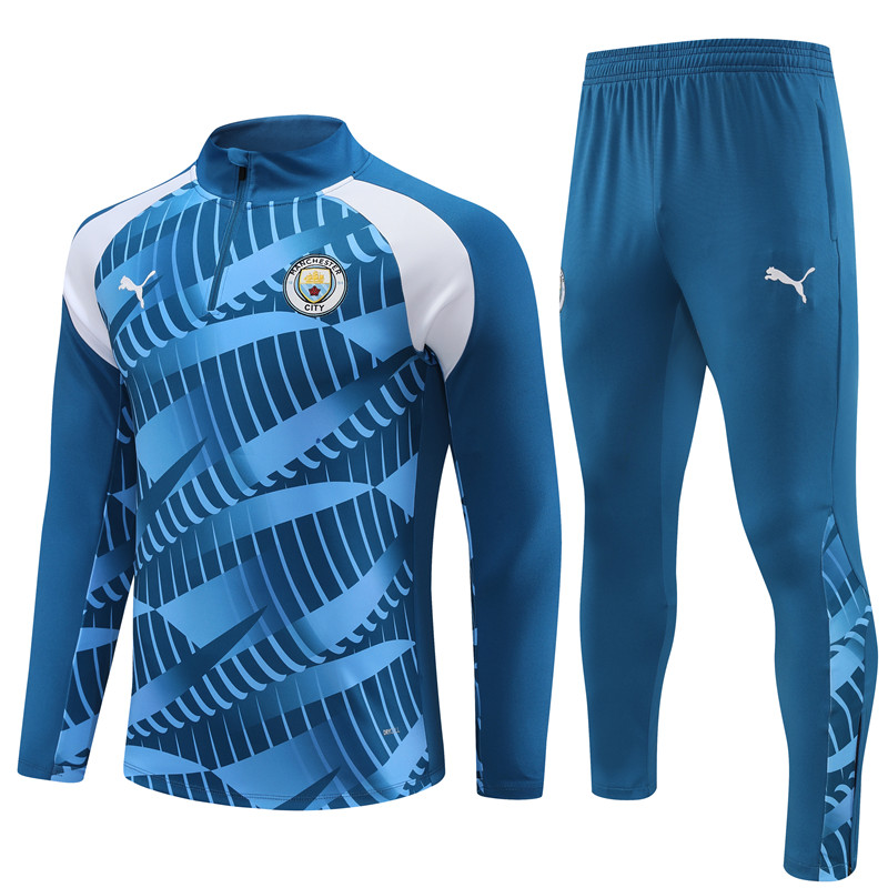 Manchester City 23-24 Kids Long Sleeve Training Set Camouflage - ManixJersey