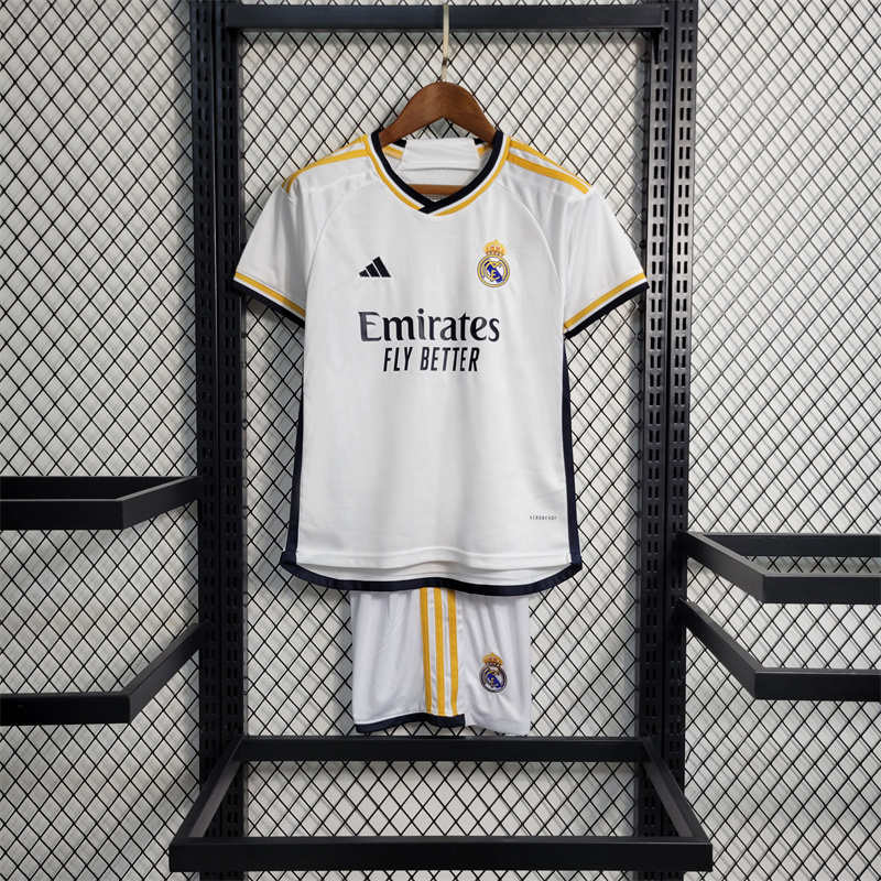 Real Madrid 23/24 Home Kids Kit - ManixJersey