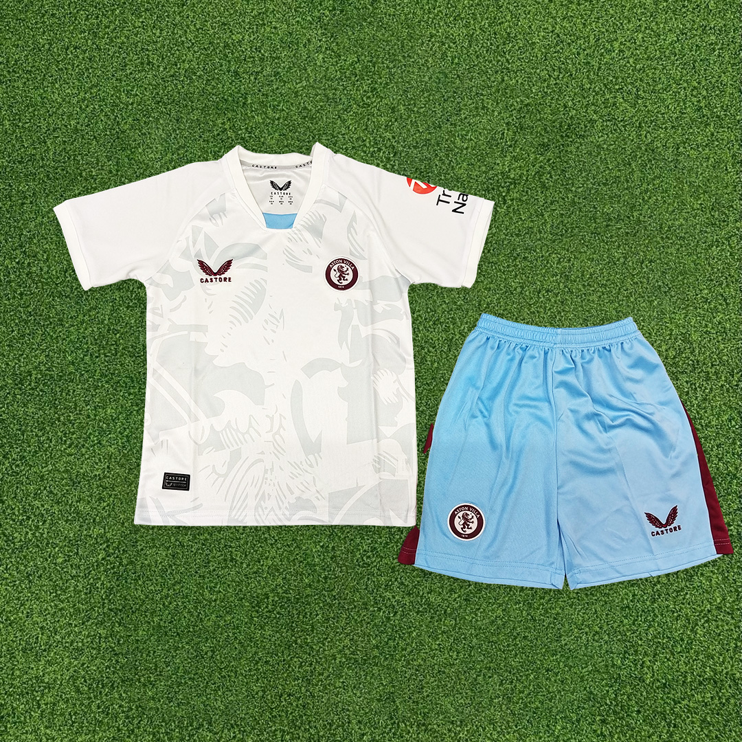 Aston Villa 23-24 Away Kids Kit - ManixJersey