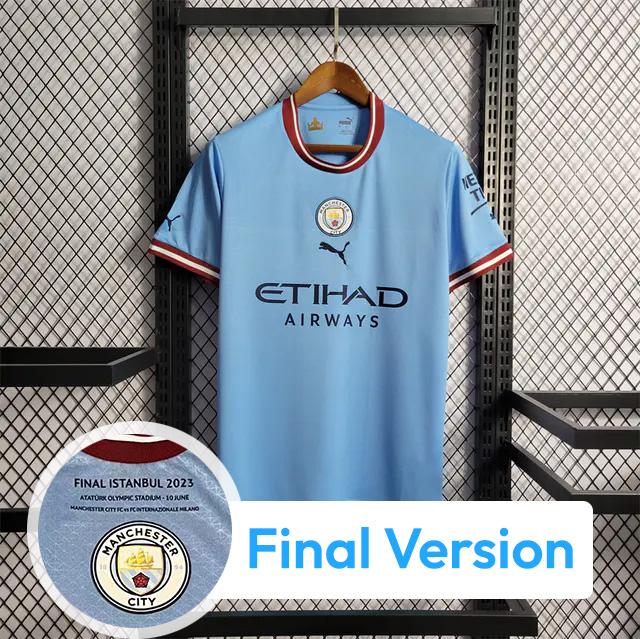 Manchester City 22/23 Home Jersey - Fans Version & Final Haaland - ManixJersey