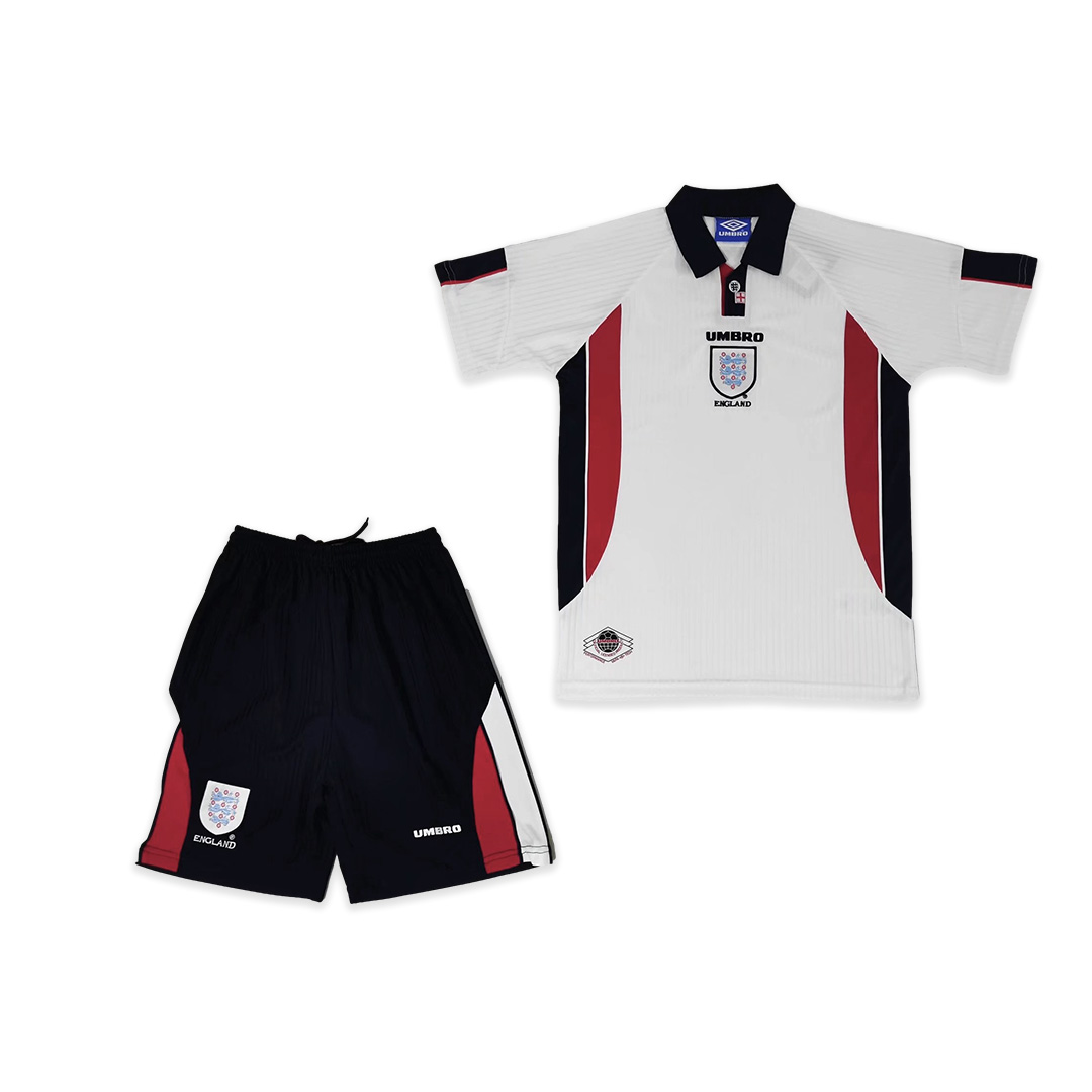 Retro England 1998 Home Stadium Kids Kit - ManixJersey