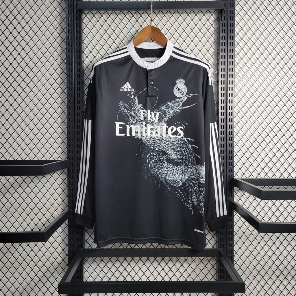 Real Madrid Retro 14-15 Third Away Long Sleeve Jersey - ManixJersey