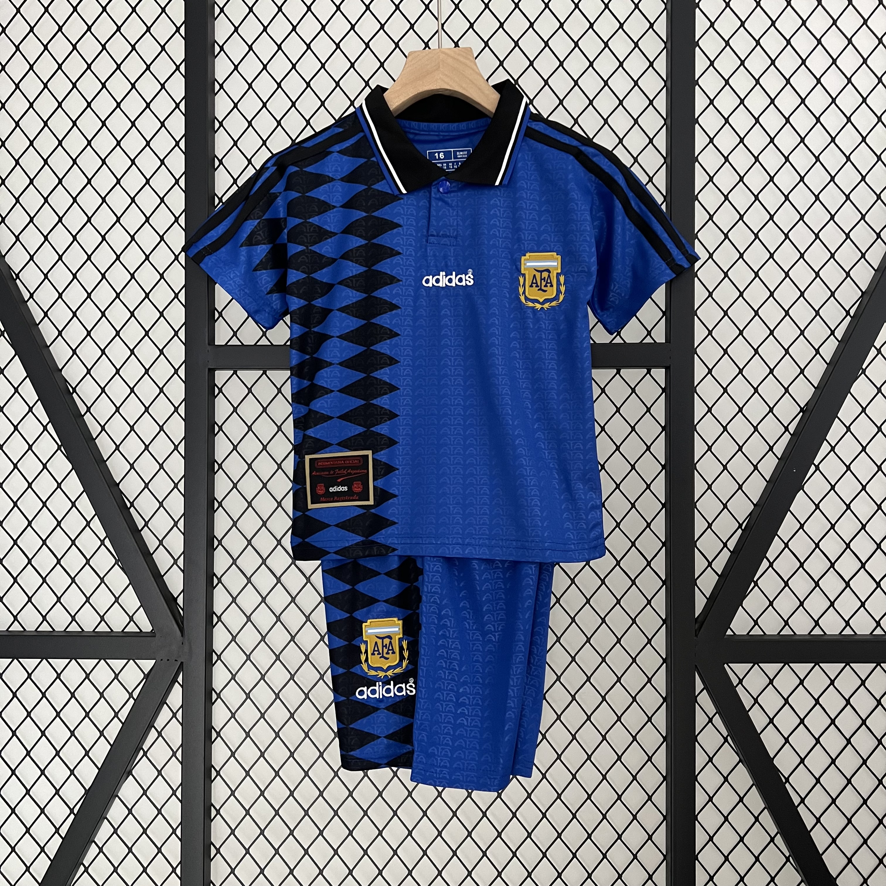 Retro Argentina 1994 Away Stadium Kids Kit - ManixJersey