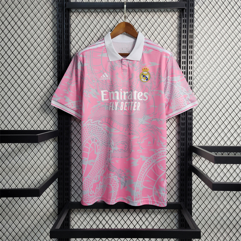 23/24 Real Madrid Dragon Pink Jersey - Fans Version - ManixJersey