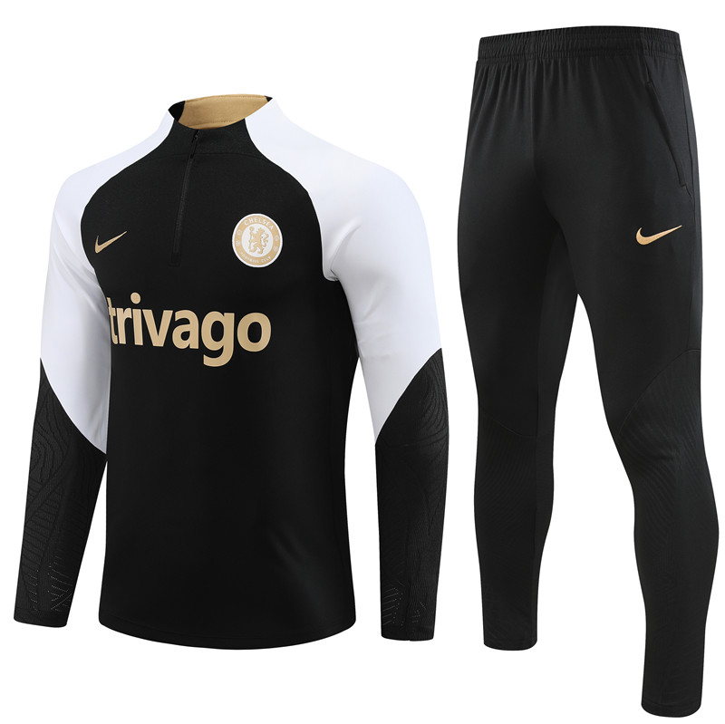Che 23-24 Kids Long Sleeve Training Set Black - ManixJersey