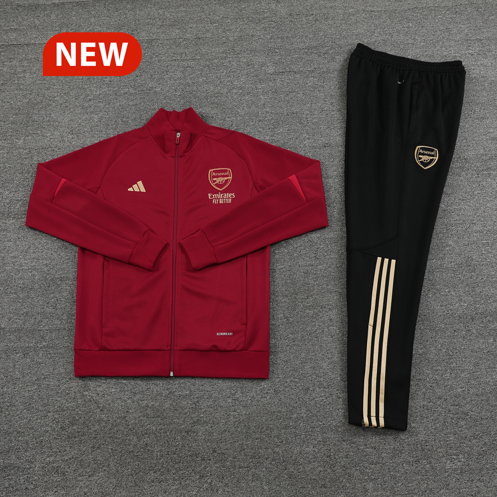 Arsenal 23-24 Jacket Training Tracksuit - Deep Red - ManixJersey