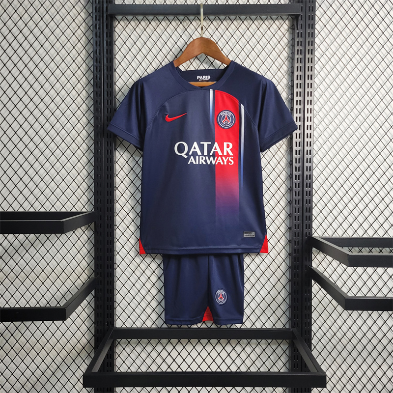 Paris Saint-Germain PSG 23-24 Home Kids kit - ManixJersey