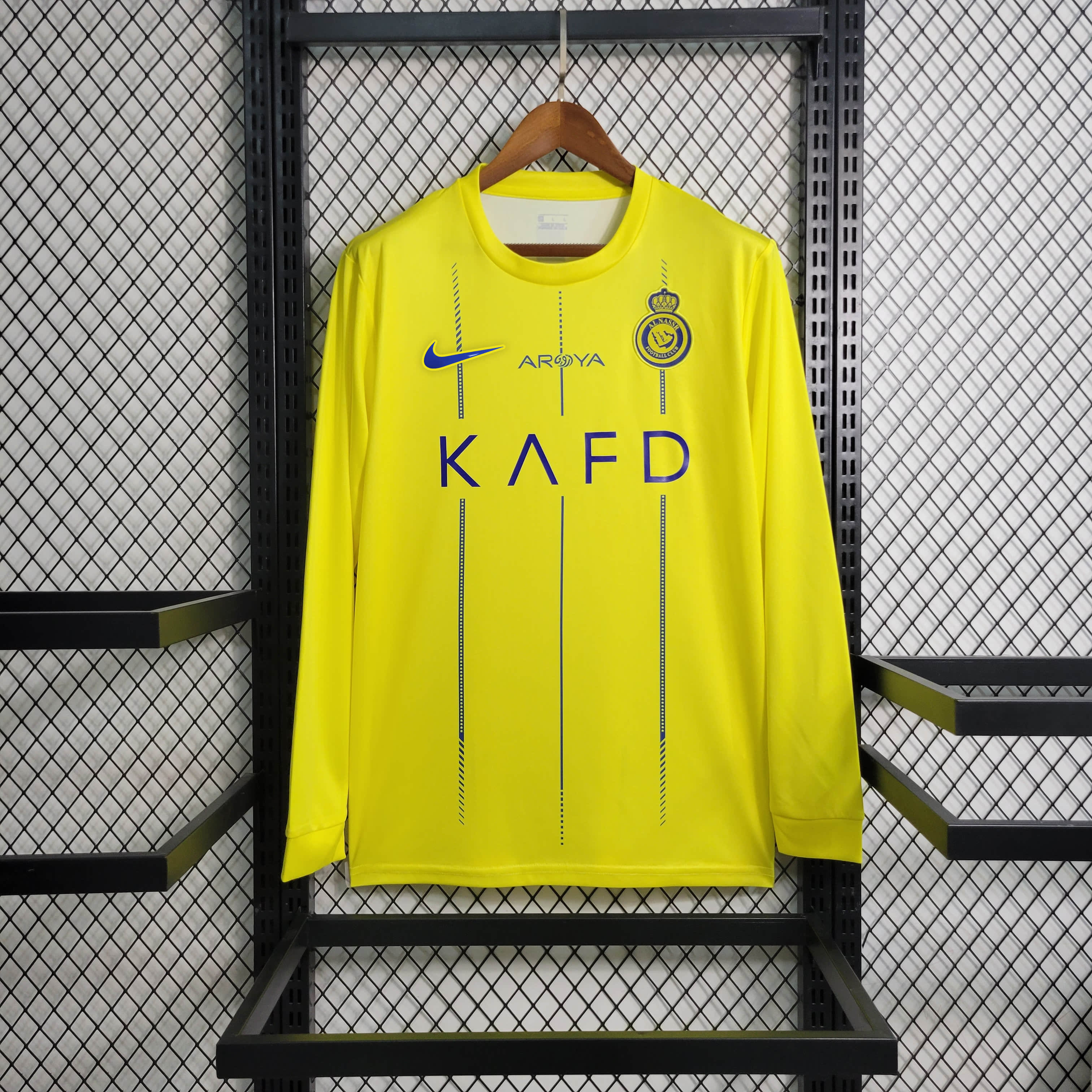Al Nassr Riyadh Victory 23-24 Home Long Sleeve Jersey - Fans Version - ManixJersey