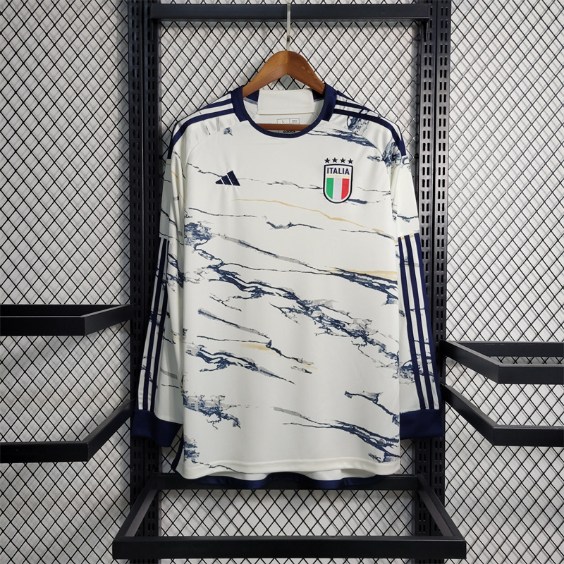 Italy 23-24 Away Long Sleeve Jersey - Fans Version - ManixJersey