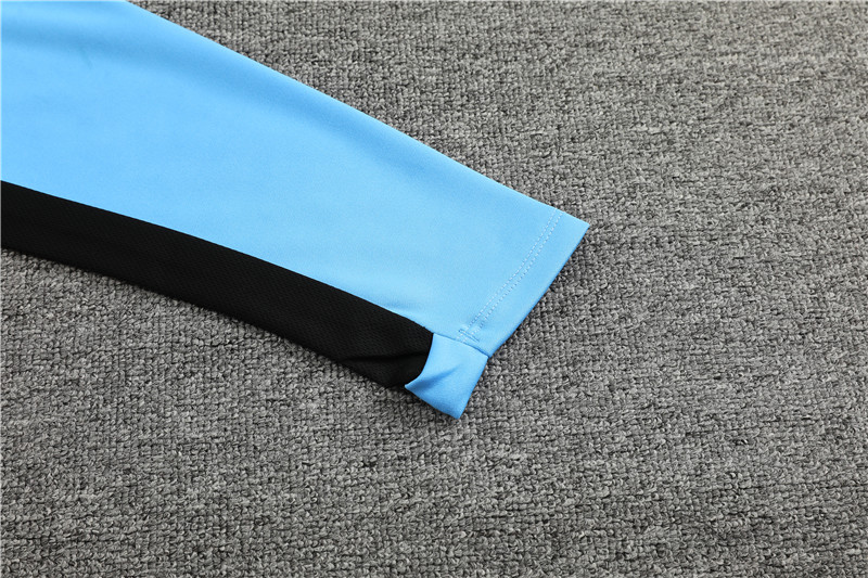 Paris Saint-Germain PSG 23-24 Kids Long Sleeve Training Set Light Blue - ManixJersey