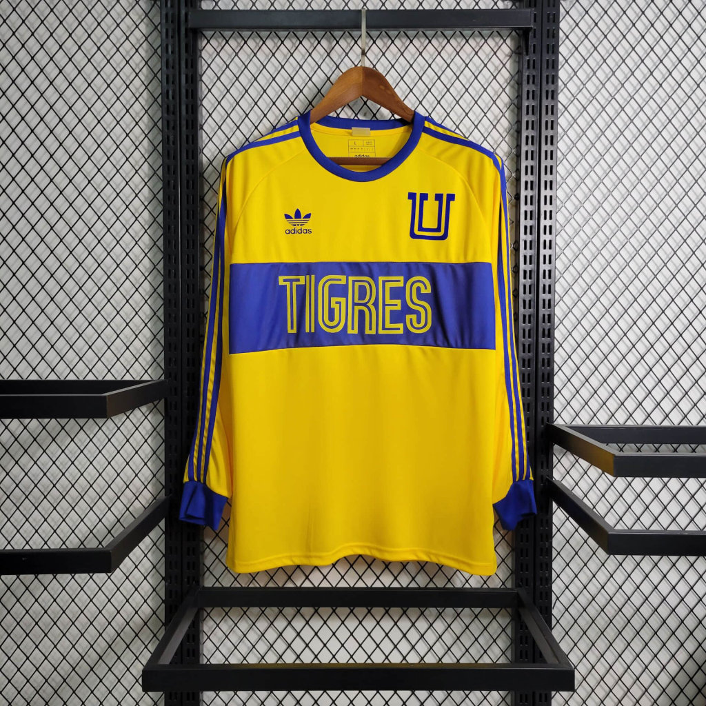 Tigres UANL 23-24 Home Stadium Long Sleeve Jersey - Fans Version - ManixJersey