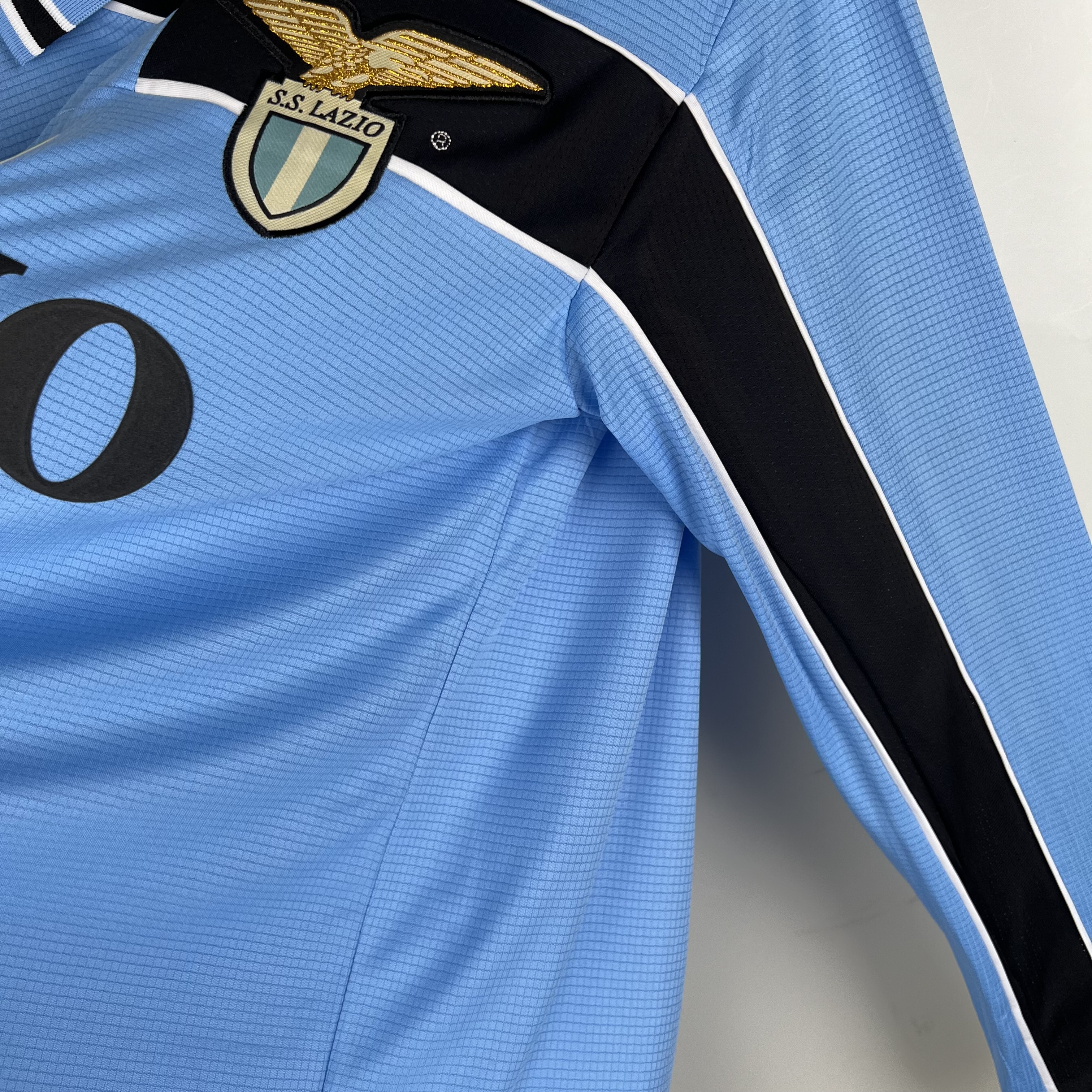 Retro Lazio 1998-00 Home Stadium Long Sleeve Jersey - ManixJersey