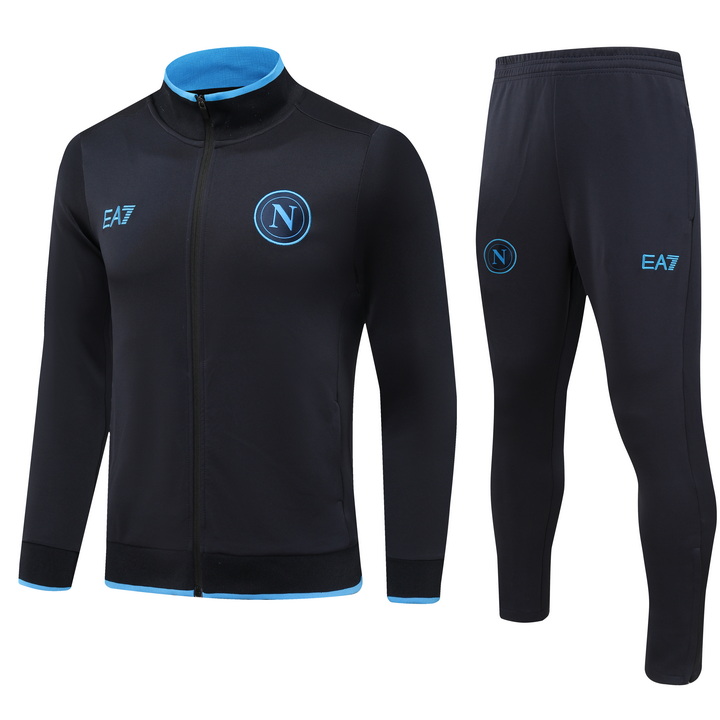 Napoli 23-24 Long Sleeve Training Set - Black - ManixJersey