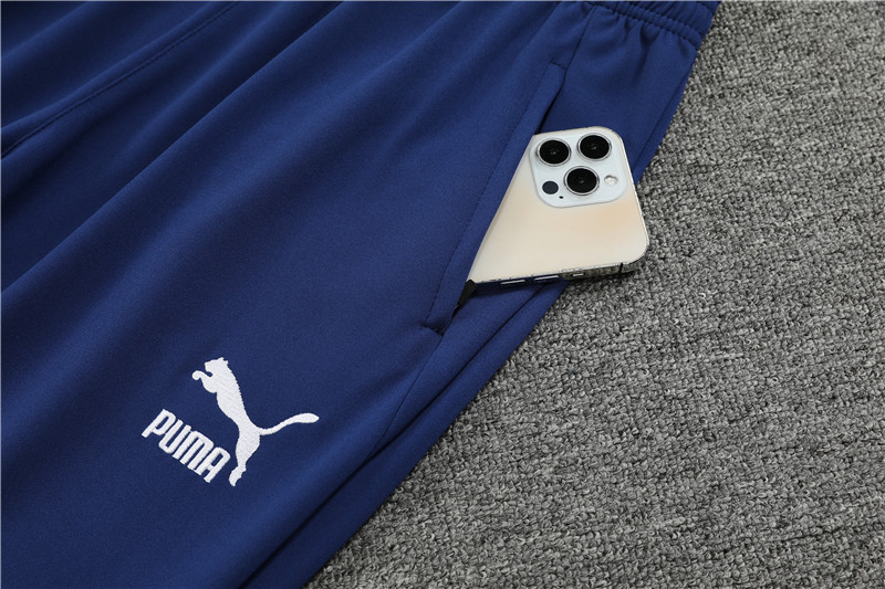 Marseille 23-24 Kids Long Sleeve Training Set Blue and White - ManixJersey