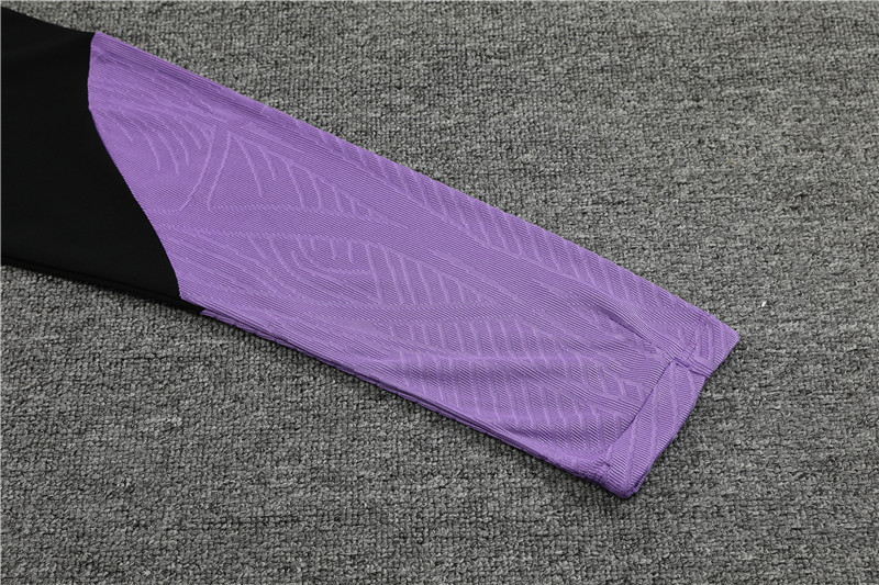 Paris Saint-Germain PSG 23-24 Kids Long Sleeve Training Set Purple - ManixJersey