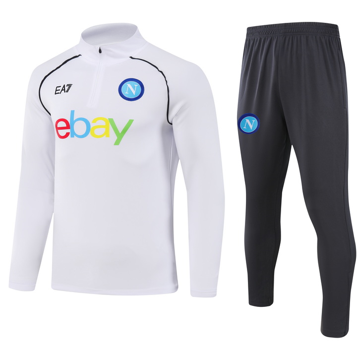 Napoli 23-24 Long Sleeve Training Set White - ManixJersey