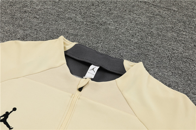 Paris Saint-Germain PSG 23-24 Long Sleeve Training Set -Beige - ManixJersey