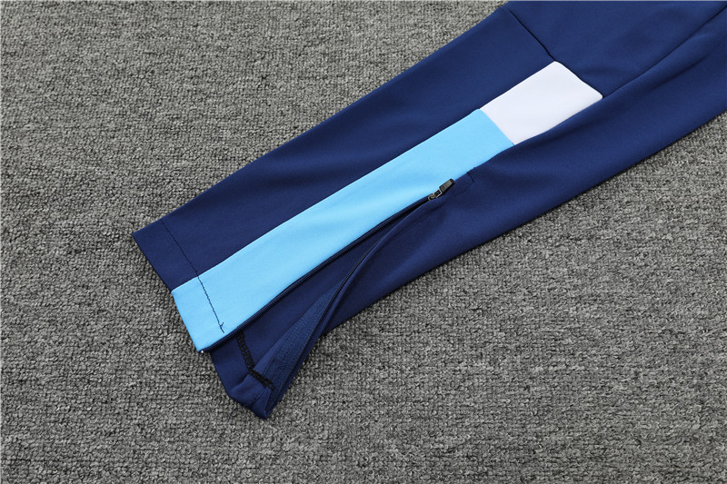 Marseille 23-24 Kids Long Sleeve Training Set Blue and White - ManixJersey
